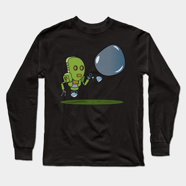 Bubble Blower Long Sleeve T-Shirt by shauniejdesigns